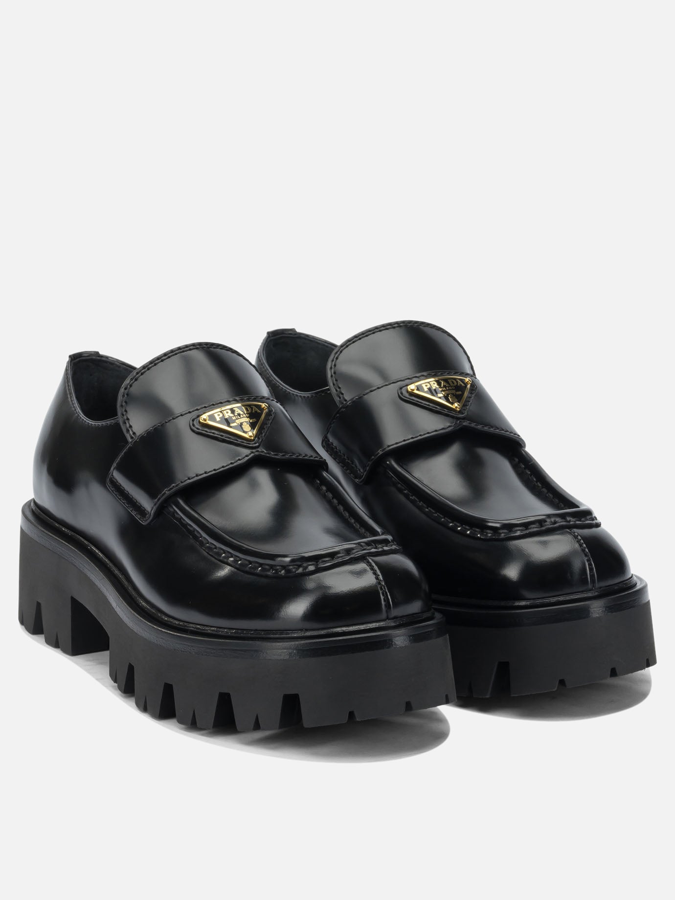 Loafers 100% calf leather  Black - Prada Women | PDP | VIETTI Online Store | Zoom-Modal_2
