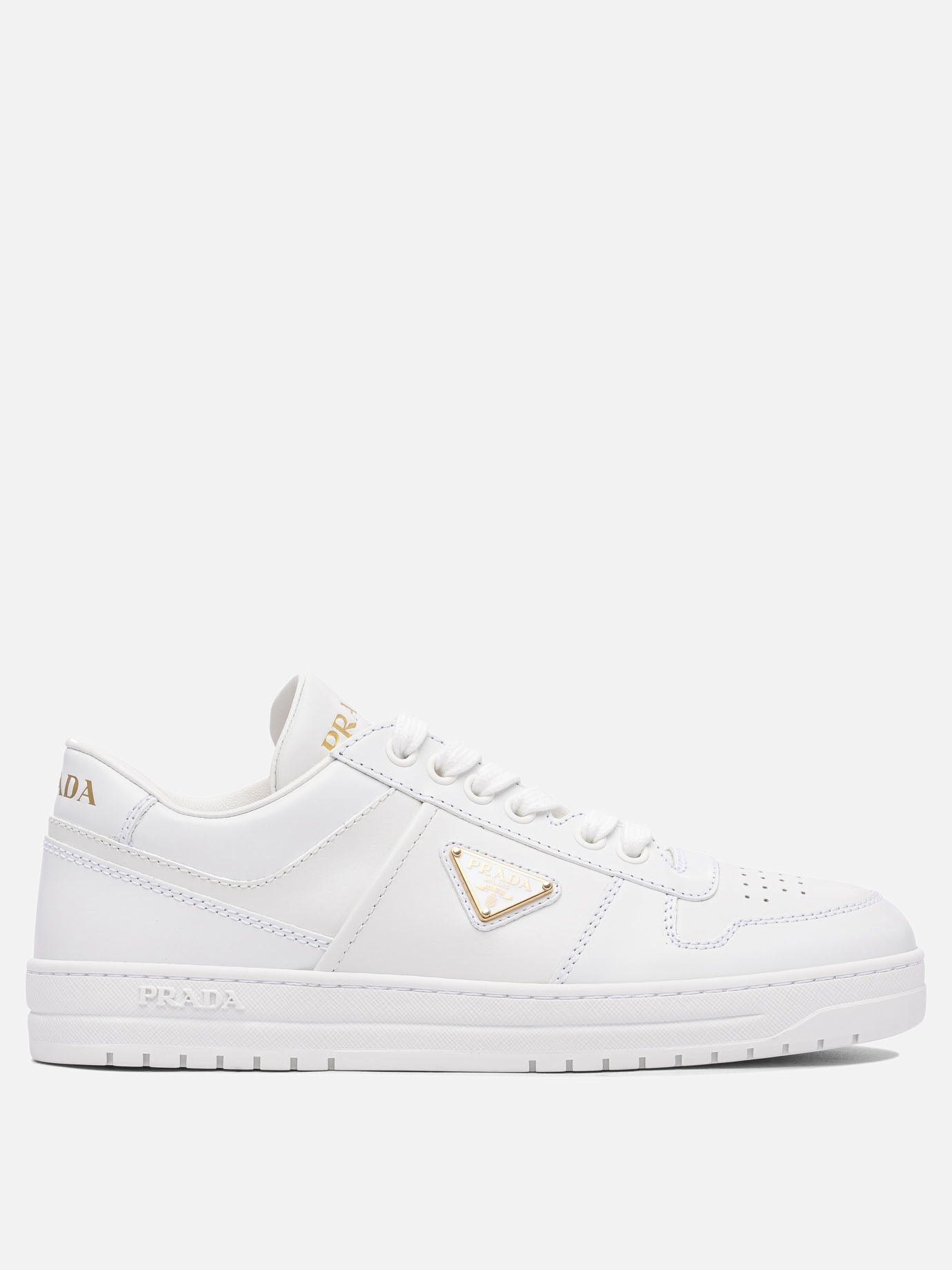 Low top sneakers 100% calf leather - 100% rubber  White - Prada Women | PDP | VIETTI Online Store | Zoom-Modal
