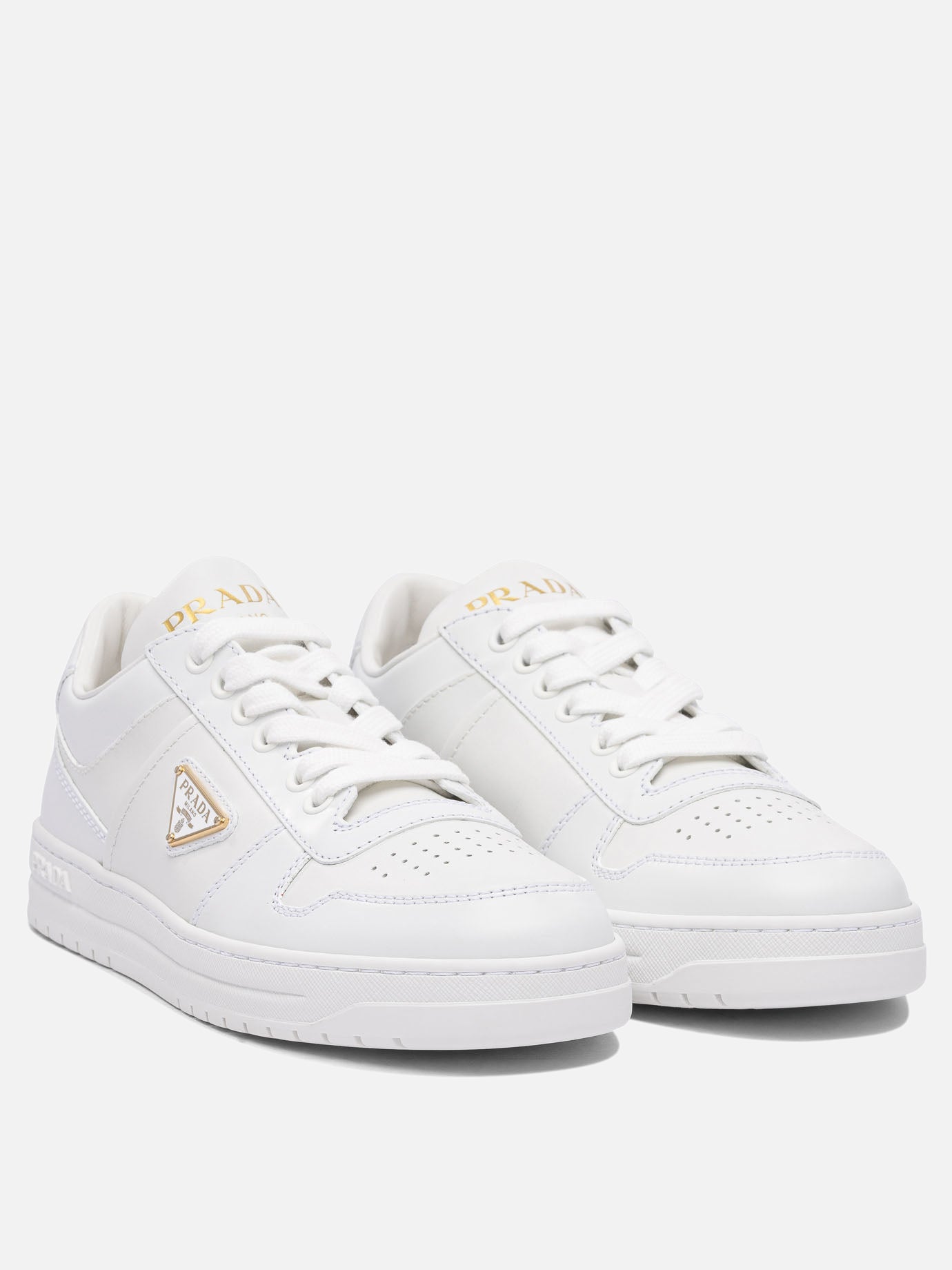 Low top sneakers 100% calf leather - 100% rubber  White - Prada Women | PDP | VIETTI Online Store | thumbnail_2