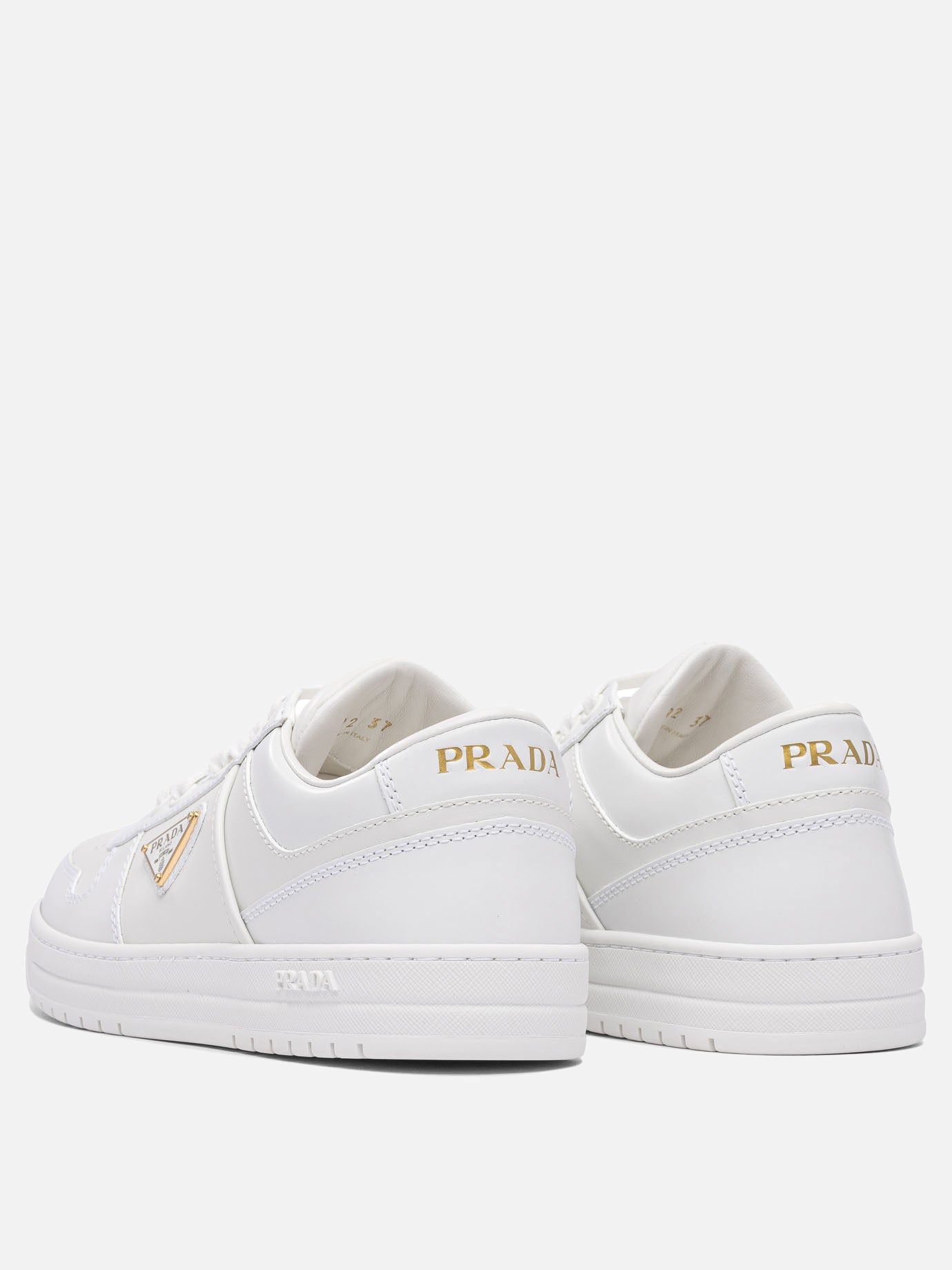 Low top sneakers 100% calf leather - 100% rubber  White - Prada Women | PDP | VIETTI Online Store | thumbnail_4