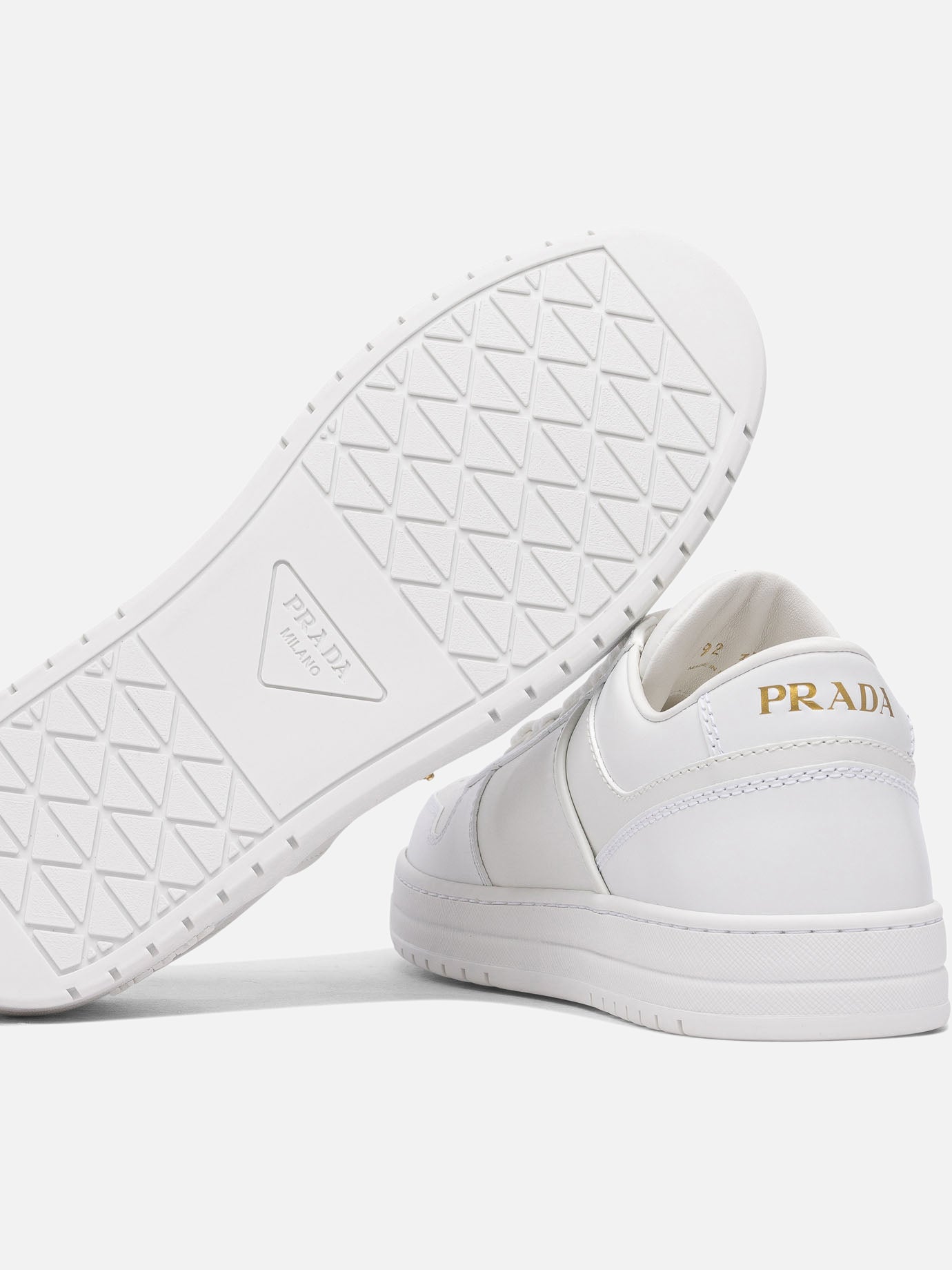 Low top sneakers 100% calf leather - 100% rubber  White - Prada Women | PDP | VIETTI Online Store | thumbnail_5