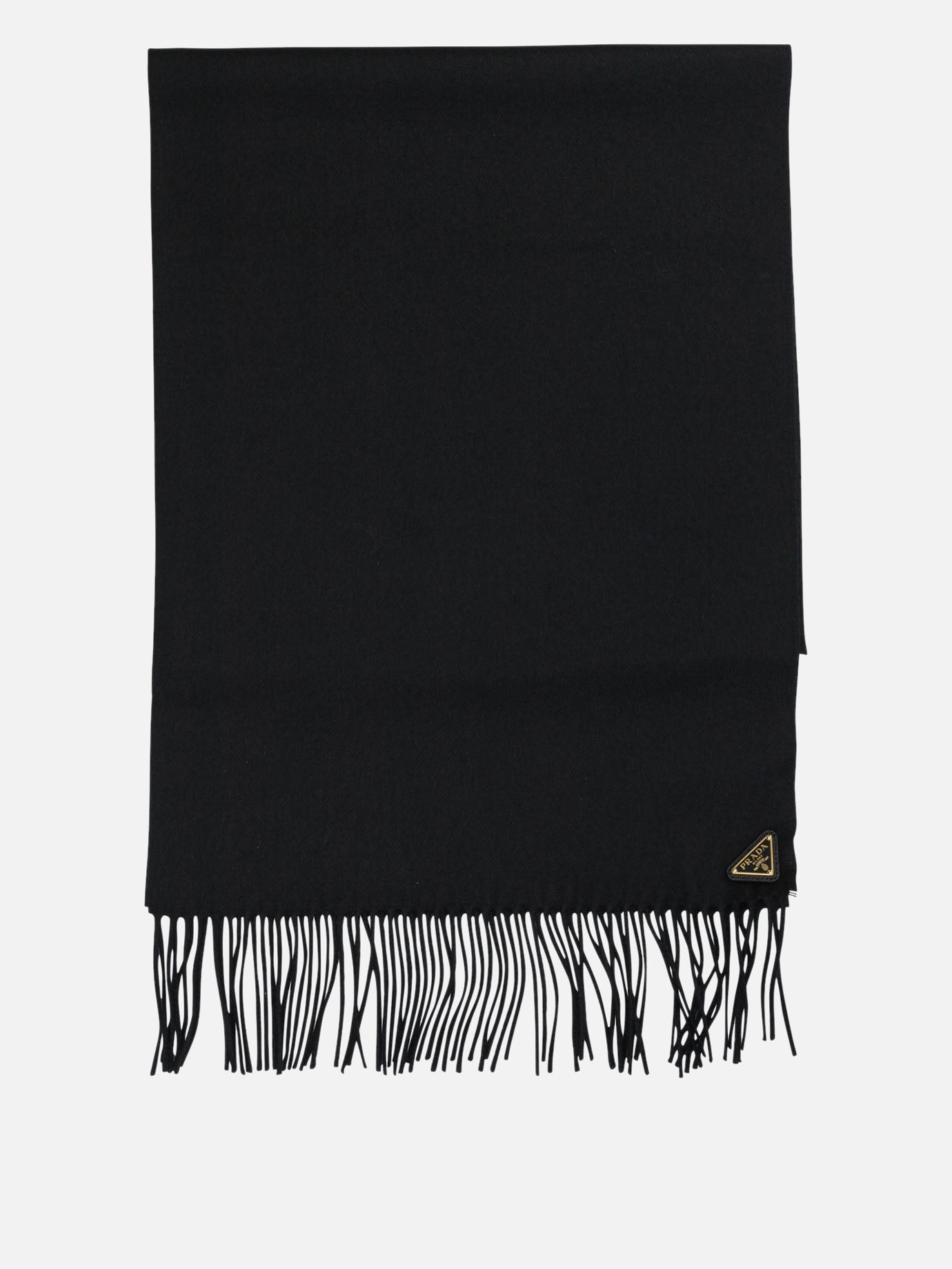 Fringed scarves Logo  Black - Prada Women | PDP | VIETTI Online Store | Zoom-Modal
