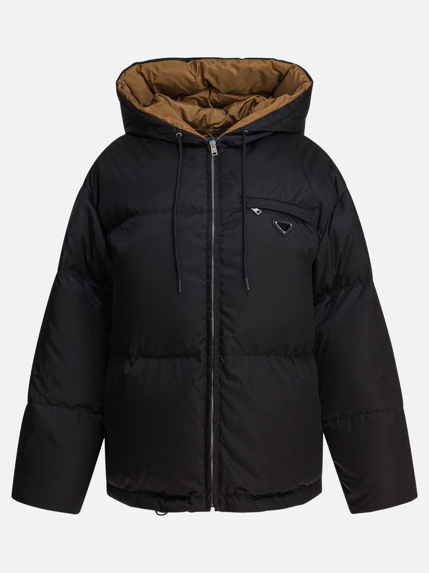 Down jackets Logo  Black - Prada Women | PDP | VIETTI Online Store | thumbnail