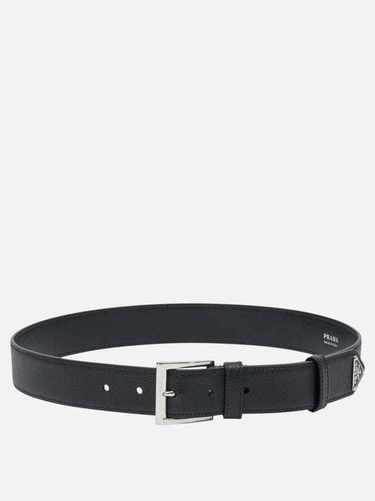 Leather belts 100% calf leather  Black - Prada Men | PLP | VIETTI Online Store 
