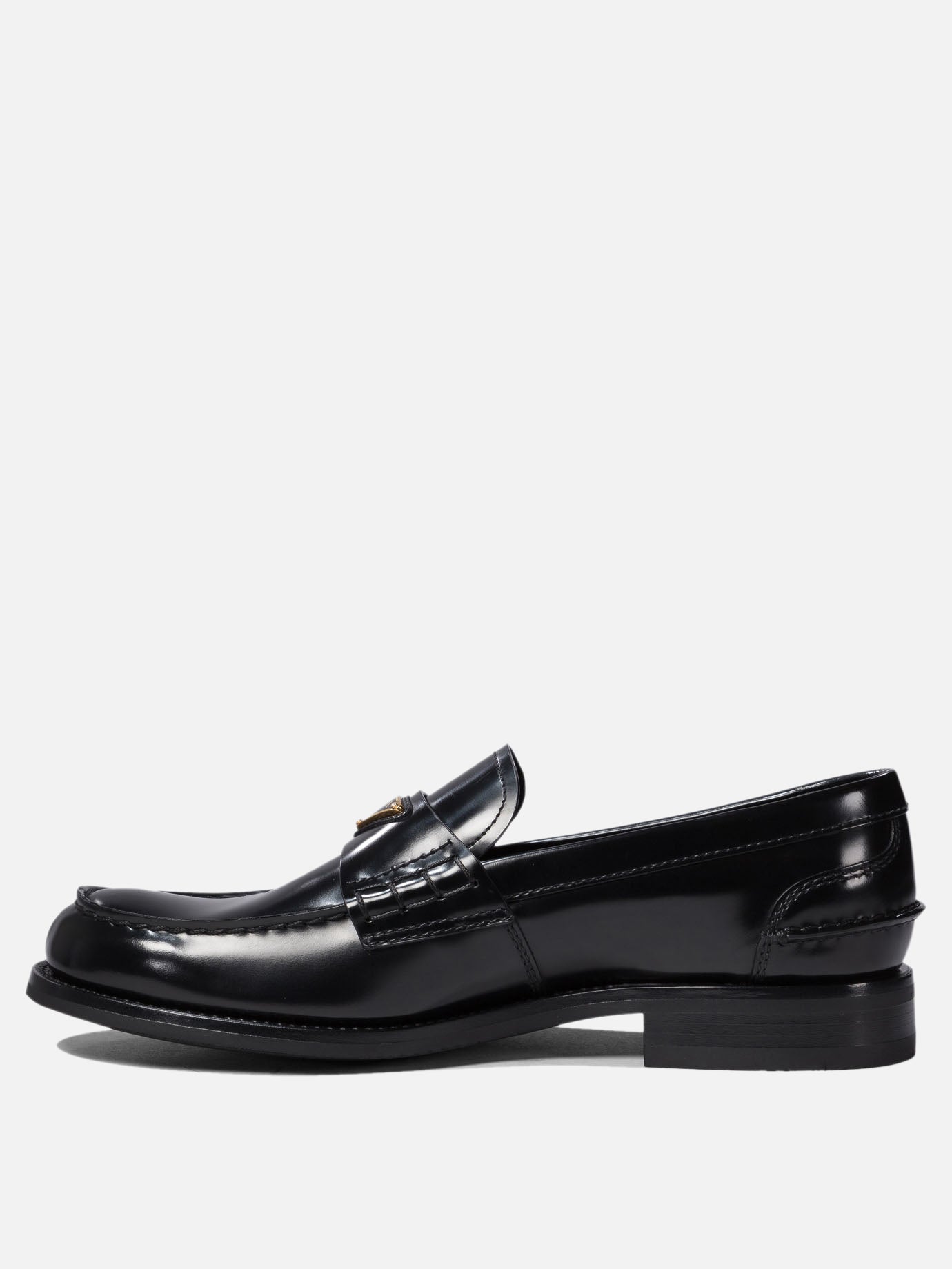 Loafers 100% calf leather - 100% rubber  Black - Prada Men | PDP | VIETTI Online Store | thumbnail_3
