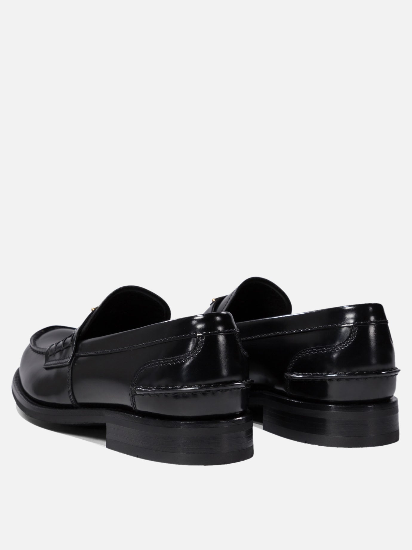 Loafers 100% calf leather - 100% rubber  Black - Prada Men | PDP | VIETTI Online Store | thumbnail_4