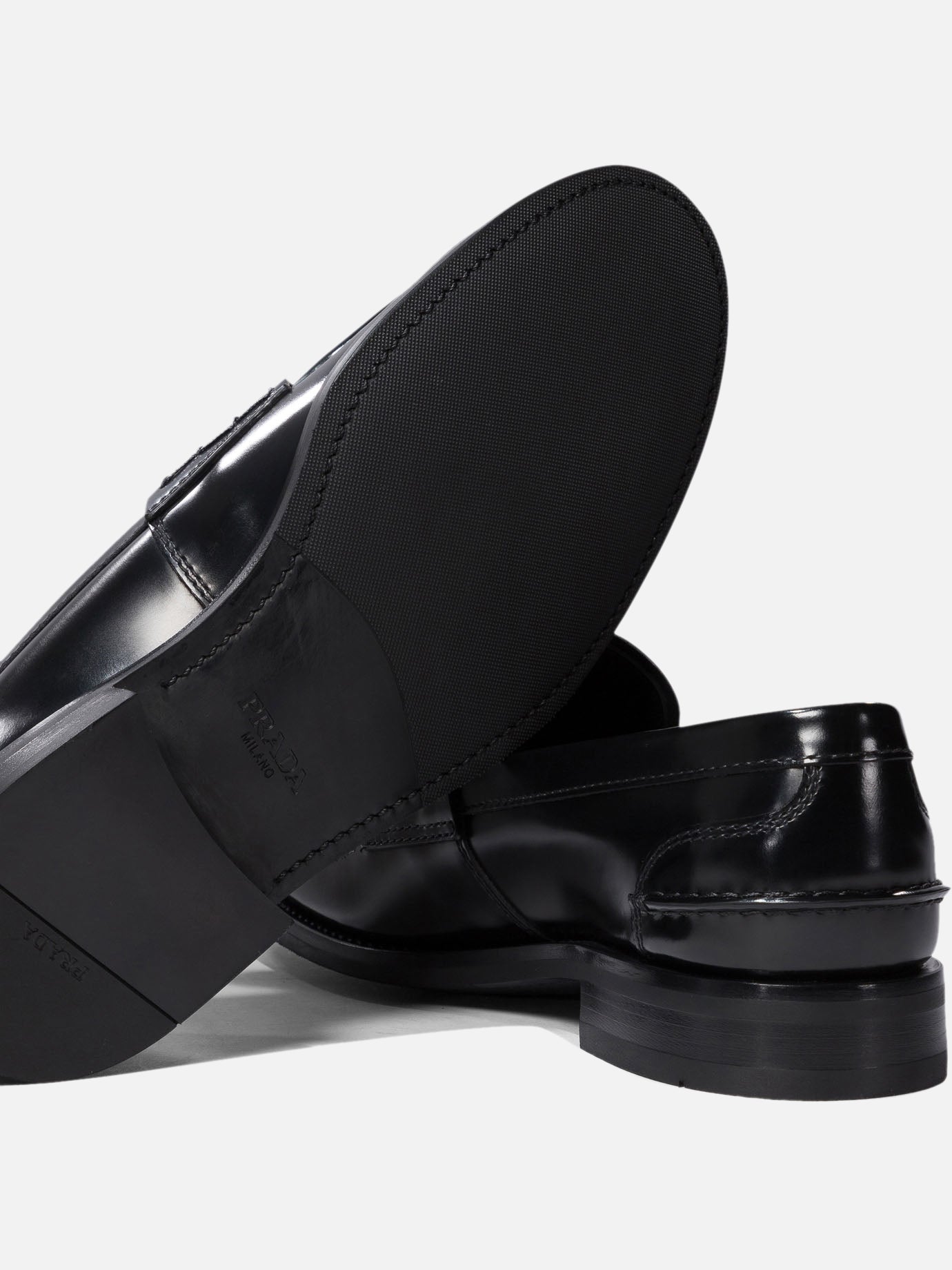 Loafers 100% calf leather - 100% rubber  Black - Prada Men | PDP | VIETTI Online Store | thumbnail_5