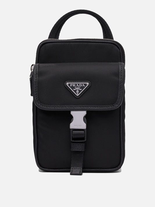 Phone accessories 100% recycled polyamide  Black - Prada Men | PDP | VIETTI Online Store 
