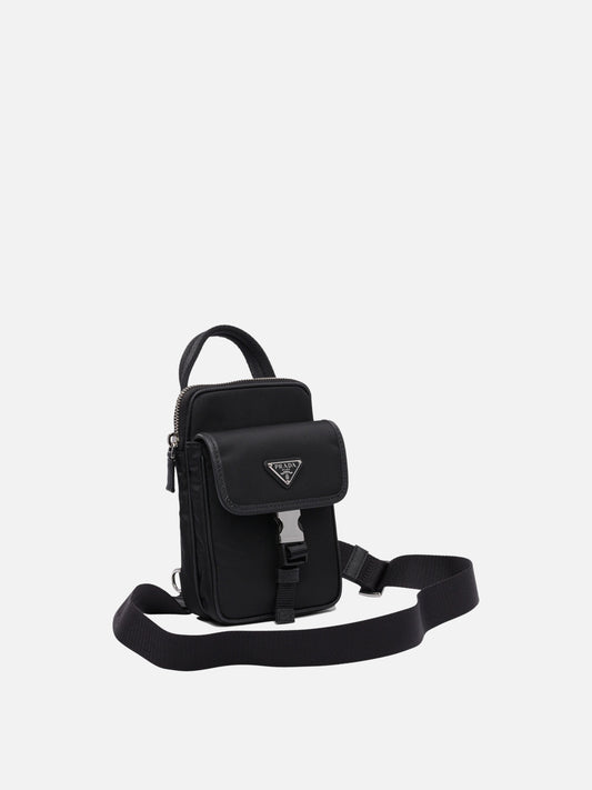 Phone accessories 100% recycled polyamide  Black - Prada Men | PDP | VIETTI Online Store | 2
