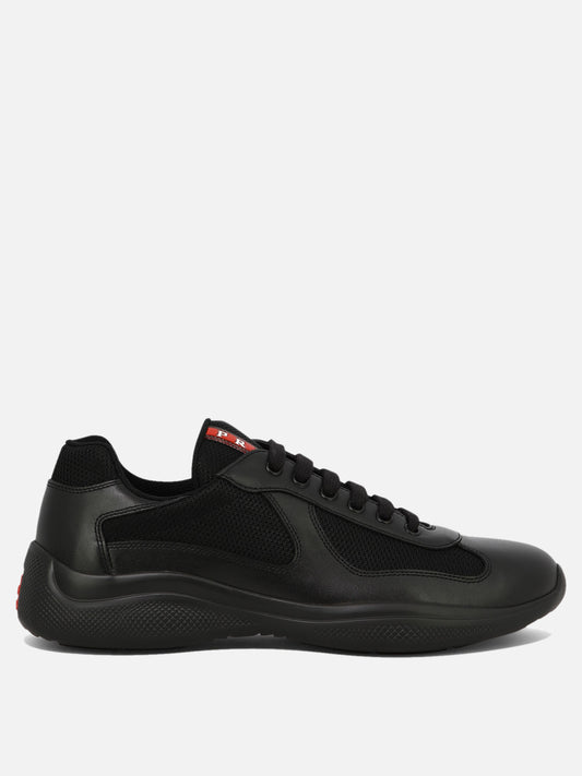 Low top sneakers 100% lamb leather - 100% rubber  Black - Prada Men | PLP | VIETTI Online Store 

