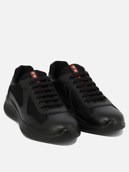 Low top sneakers 100% lamb leather - 100% rubber  Black - Prada Men | PLP | VIETTI Online Store | 2
