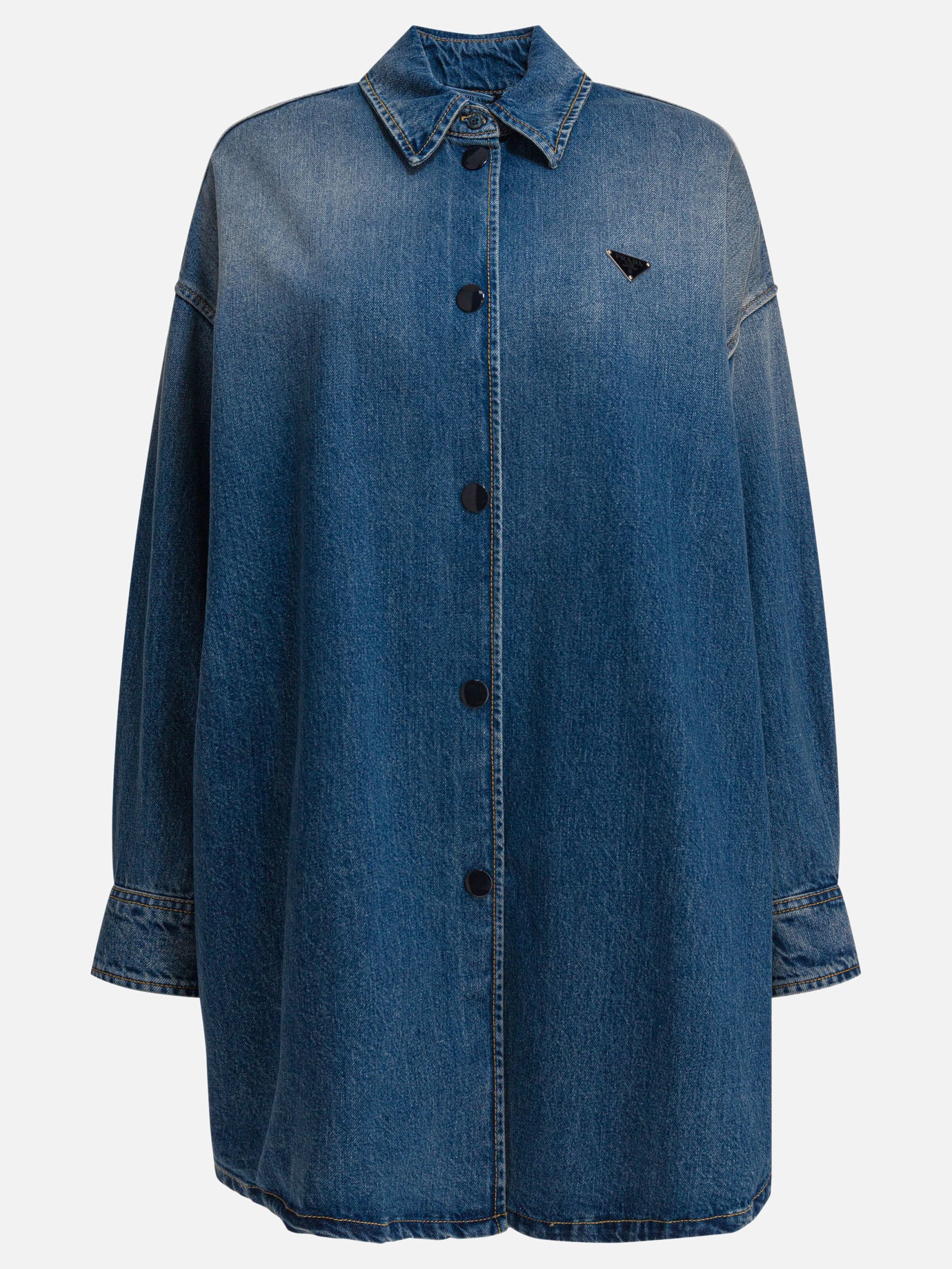 Casual shirts Logo  Light blue - Prada Women | PDP | VIETTI Online Store | Zoom-Modal
