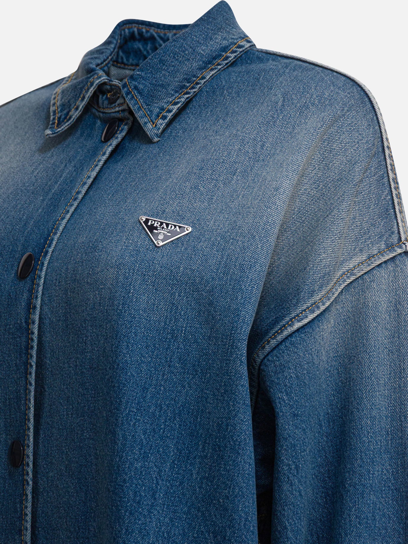 Casual shirts Logo  Light blue - Prada Women | PDP | VIETTI Online Store | Zoom-Modal_4
