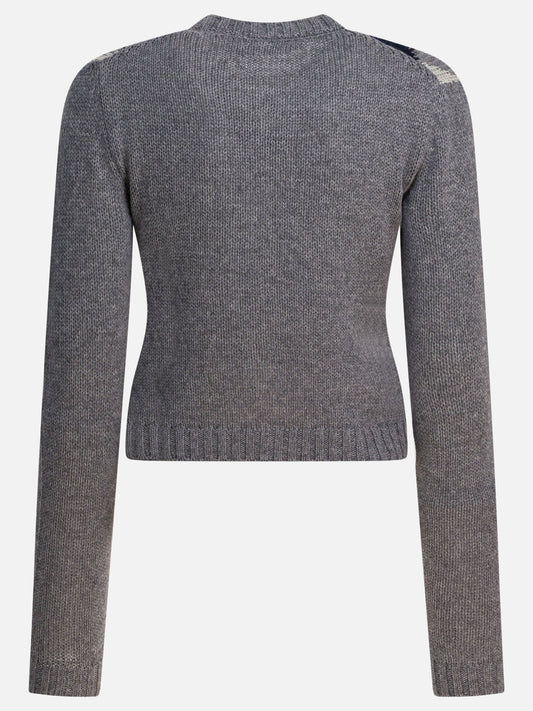 Cardigans Textured knit  Grey - Prada Women | PLP | VIETTI Online Store | 2
