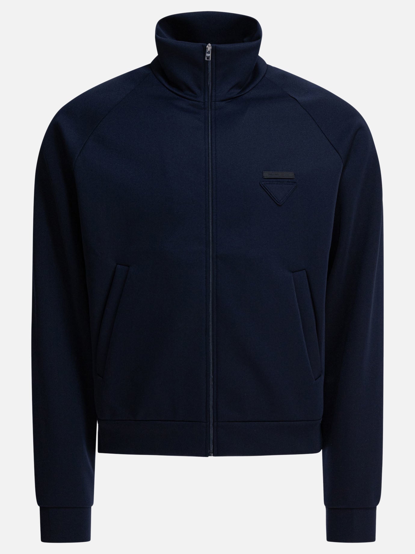 Full zip sweatshirts Solid colour  Blue - Prada Men | PDP | VIETTI Online Store | thumbnail