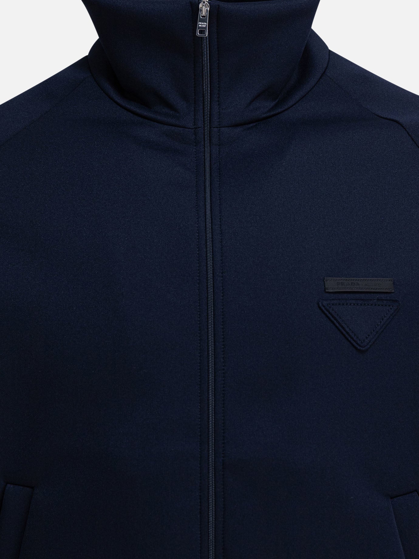 Full zip sweatshirts Solid colour  Blue - Prada Men | PDP | VIETTI Online Store | thumbnail_3
