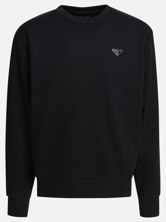 Crewnecks Logo  Black - Prada Men | PLP | VIETTI Online Store 
