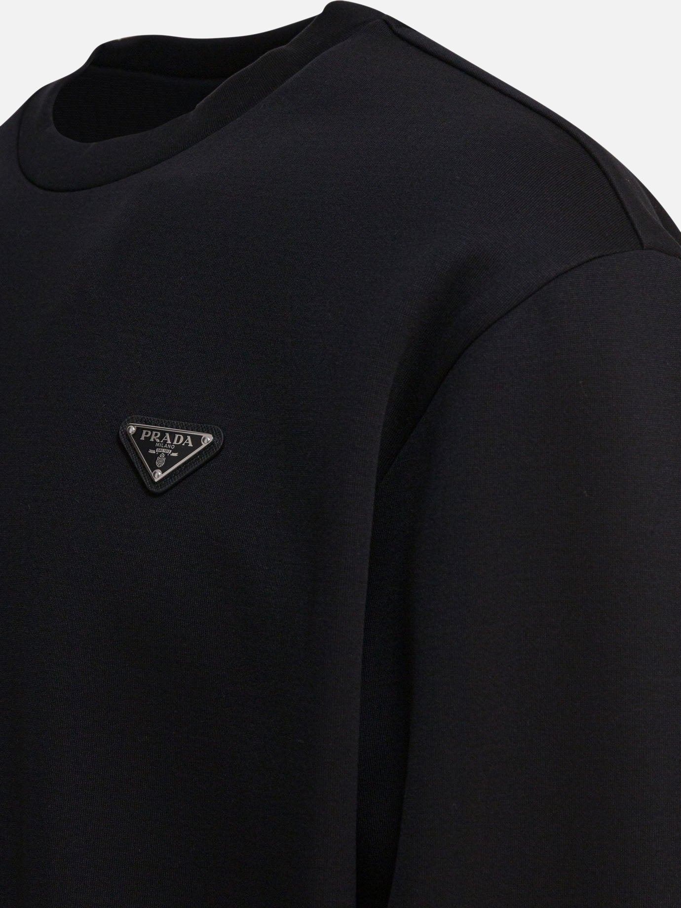 Crewnecks Logo  Black - Prada Men | PDP | VIETTI Online Store | thumbnail_4