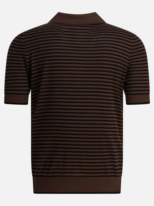 Polo shirts with buttons Striped  Brown - Prada Men | PLP | VIETTI Online Store | 2
