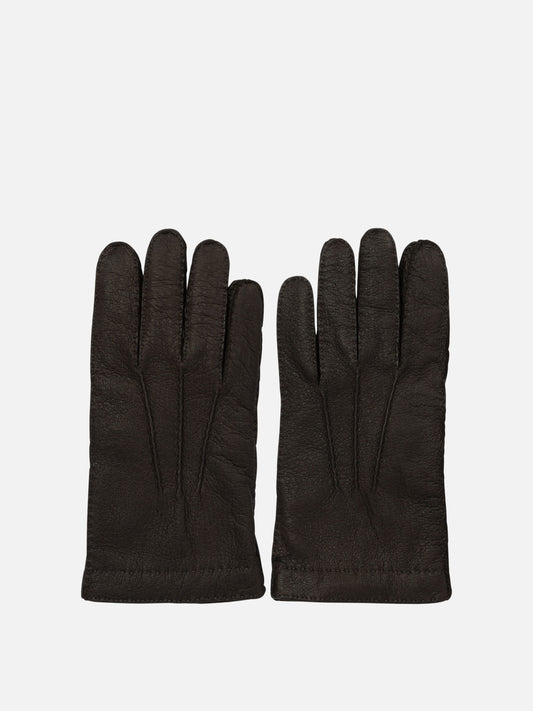 Casual gloves 100% leather  Brown - Restelli Men | PLP | VIETTI Online Store 
