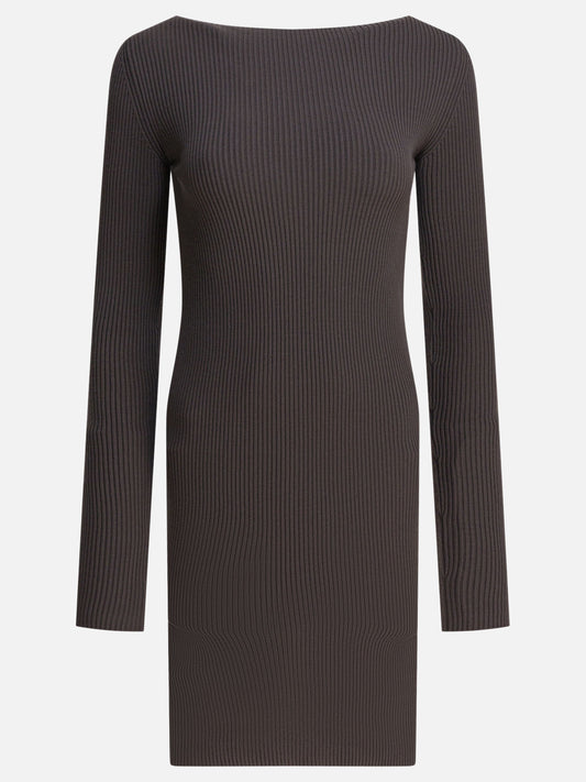 Rick Owens Sheath dress with long sleeves 18172138_XS Grey 1