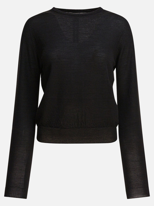Crewneck sweaters Solid colour  Black - Rick Owens Women | PDP | VIETTI Online Store 
