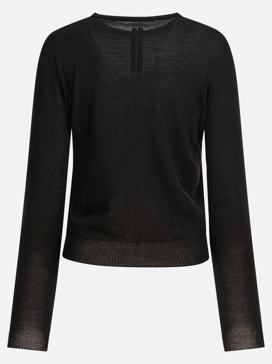 Crewneck sweaters Solid colour  Black - Rick Owens Women | PDP | VIETTI Online Store | 2
