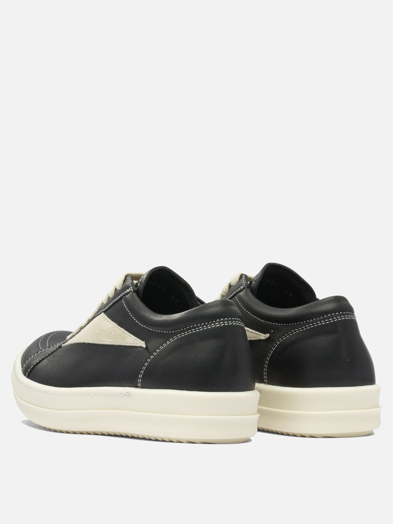 Low top sneakers 100% leather - 100% rubber  Black - Rick Owens Women | PDP | VIETTI Online Store | Zoom-Modal_4
