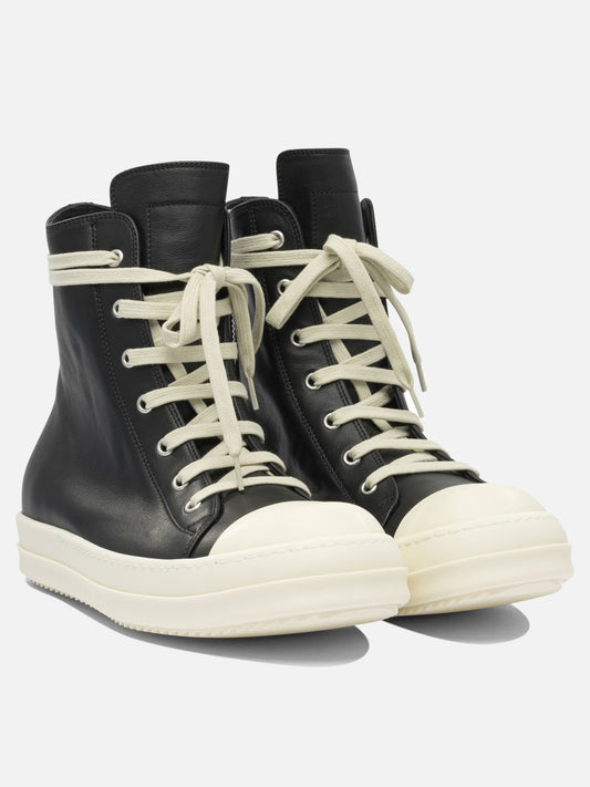 Rick Owens Leather sneakers 12225443_43 Black 2