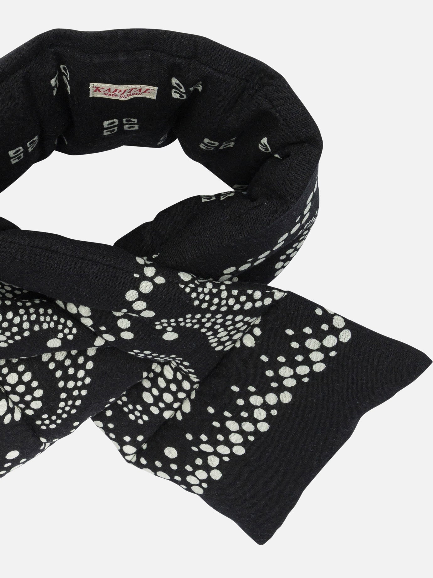Classic scarves 70% rayon 30% cotton  Black - KAPITAL Men | PDP | VIETTI Online Store | Zoom-Modal_2
