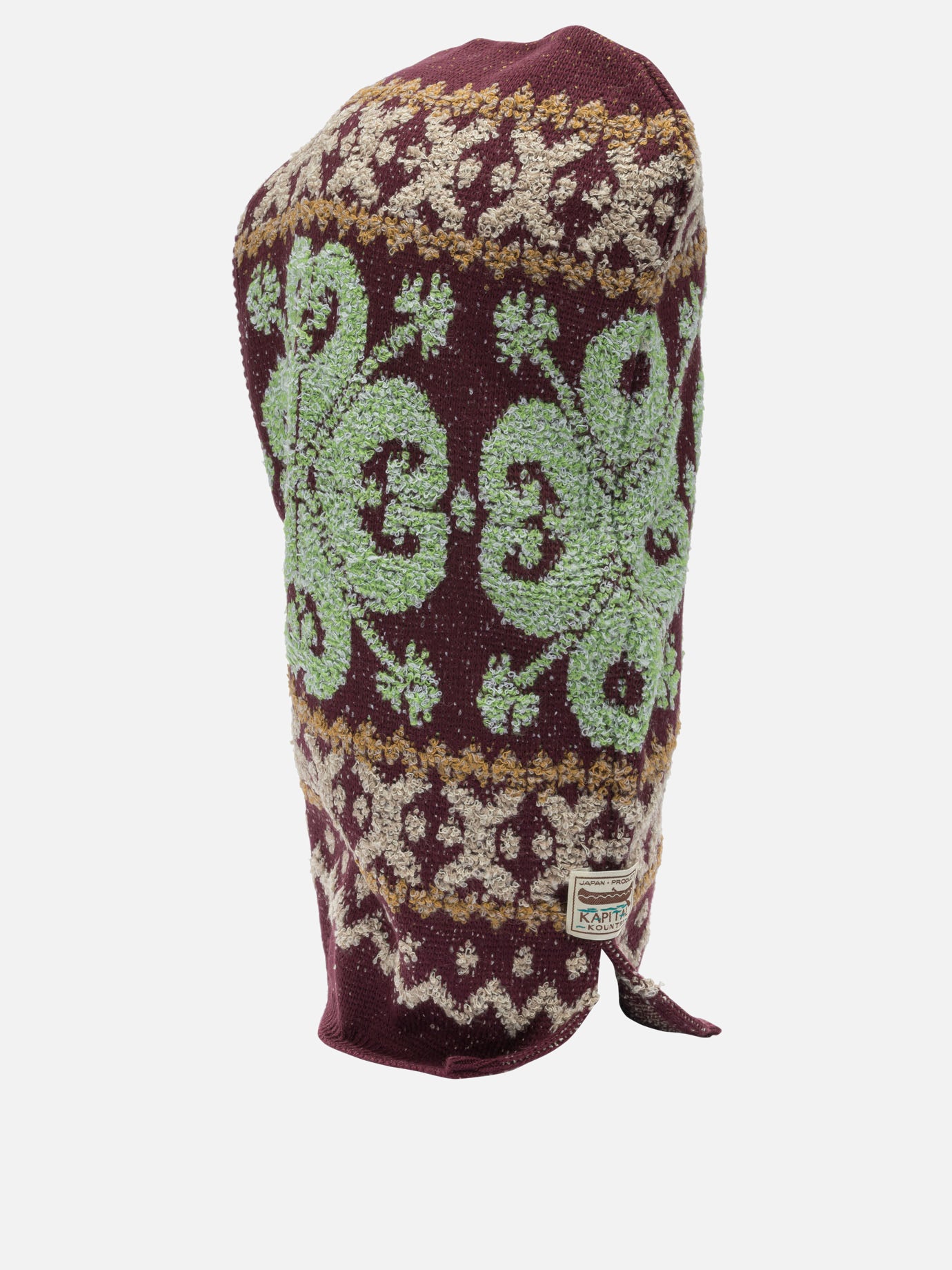Balaclava 100% wool  Bordeaux - KAPITAL Men | PDP | VIETTI Online Store | Zoom-Modal_3
