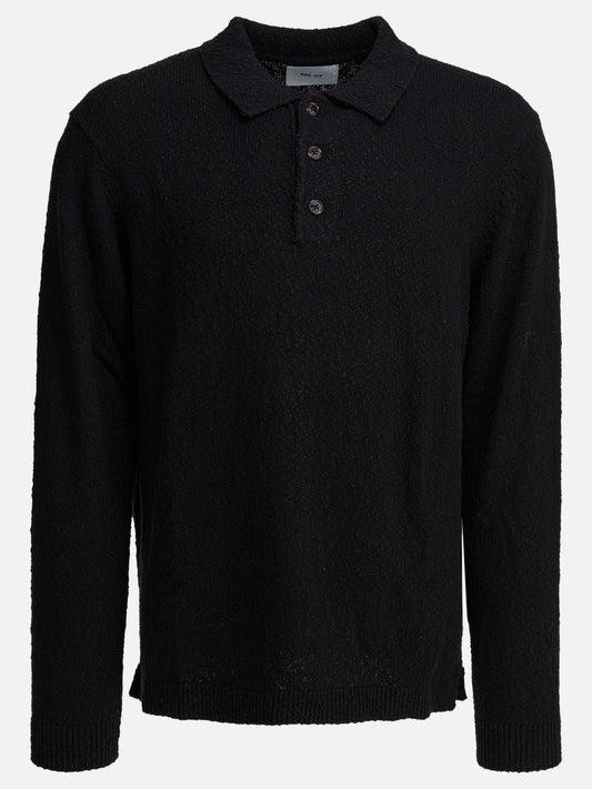 Polo shirts with buttons Solid colour  Black - NN.07 Men | PLP | VIETTI Online Store 
