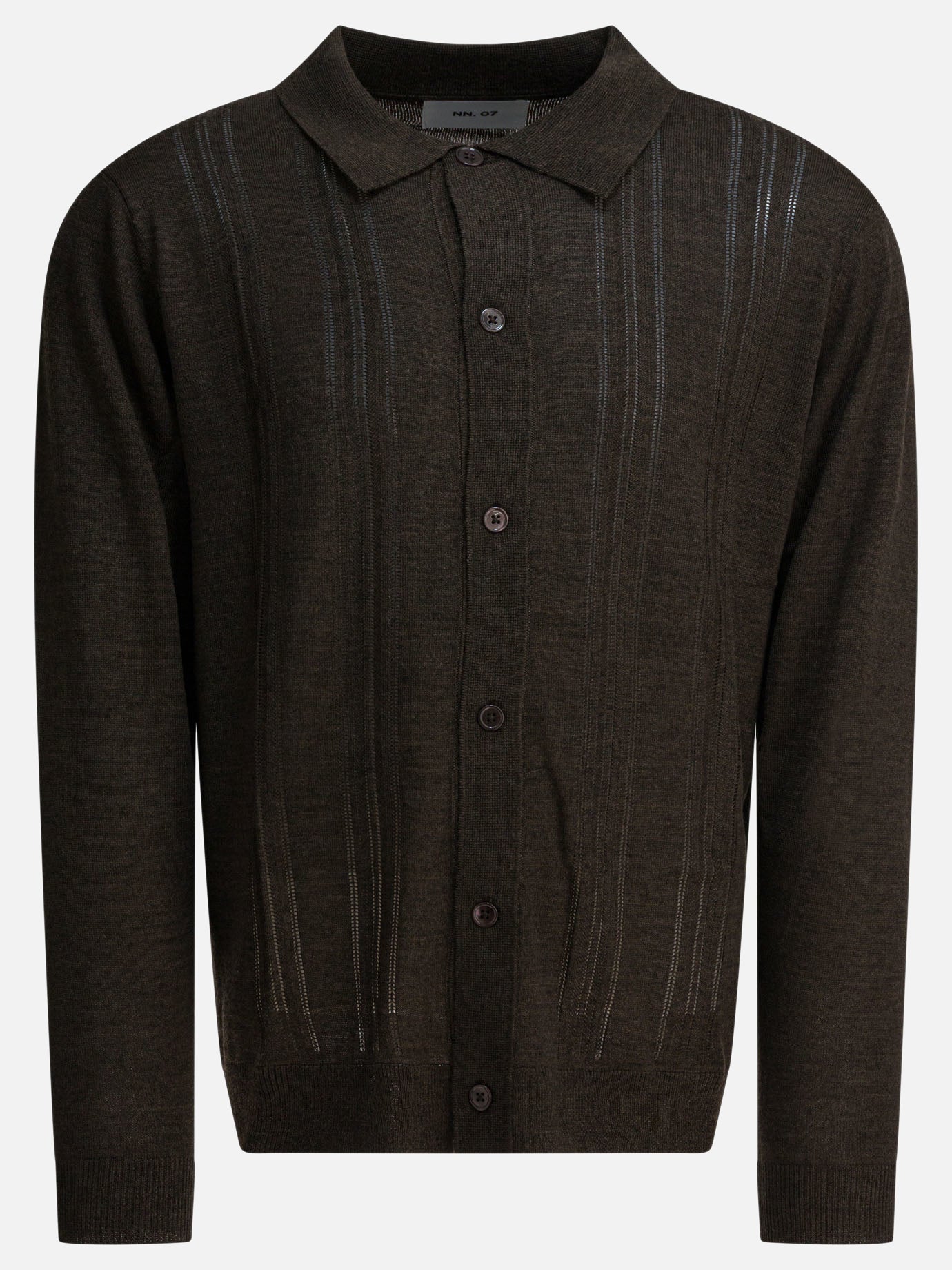 Cardigans Textured knit  Brown - NN.07 Men | PDP | VIETTI Online Store | thumbnail