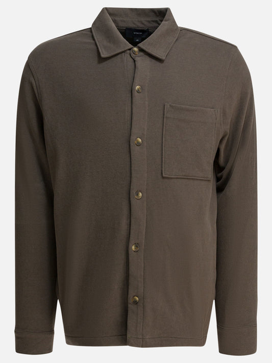 Overshirt jackets Solid colour  Brown - Vince Men | PLP | VIETTI Online Store 
