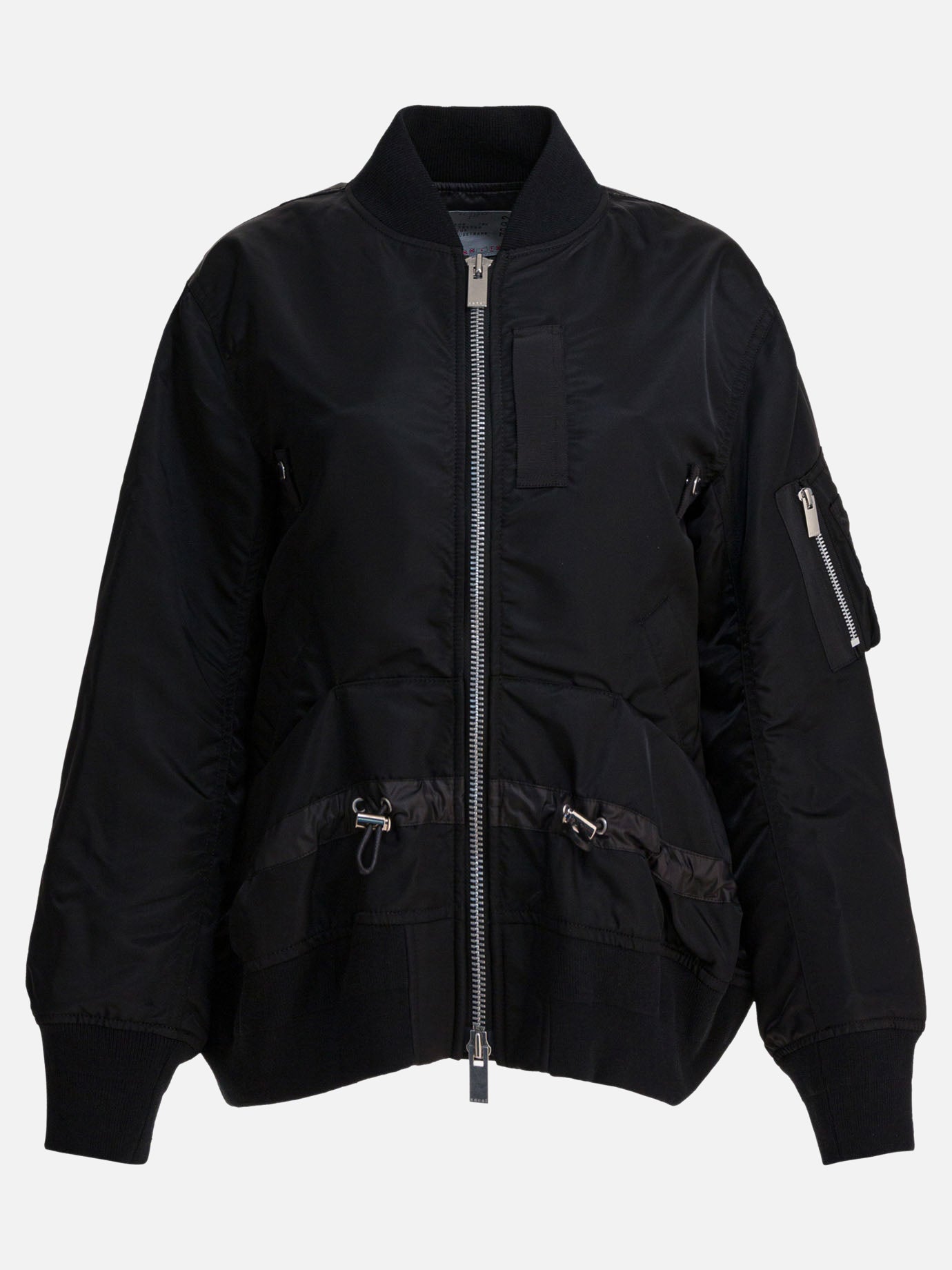 Bomber jackets Solid colour  Black - Sacai Women | PDP | VIETTI Online Store | thumbnail