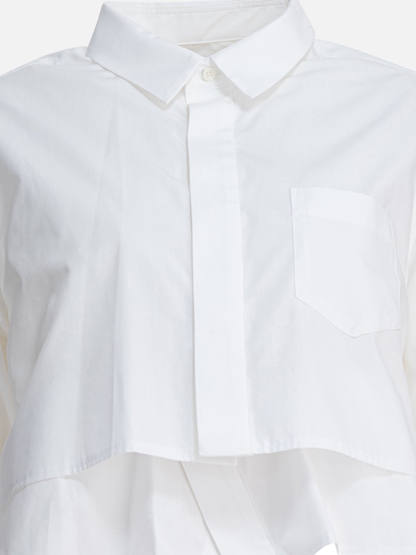 Casual shirts Solid colour  White - Sacai Women | PDP | VIETTI Online Store | thumbnail_3