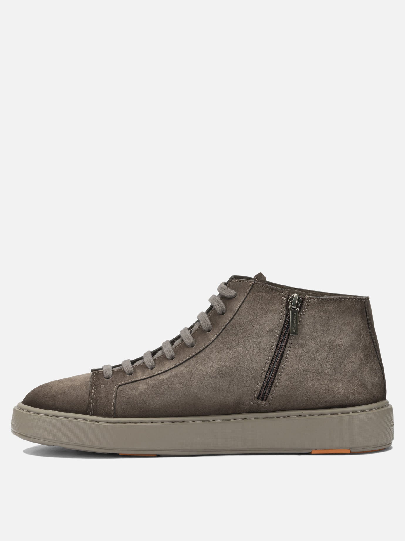 High top sneakers 100% suede - 100% rubber  Beige - Santoni Men | PDP | VIETTI Online Store | Zoom-Modal_3
