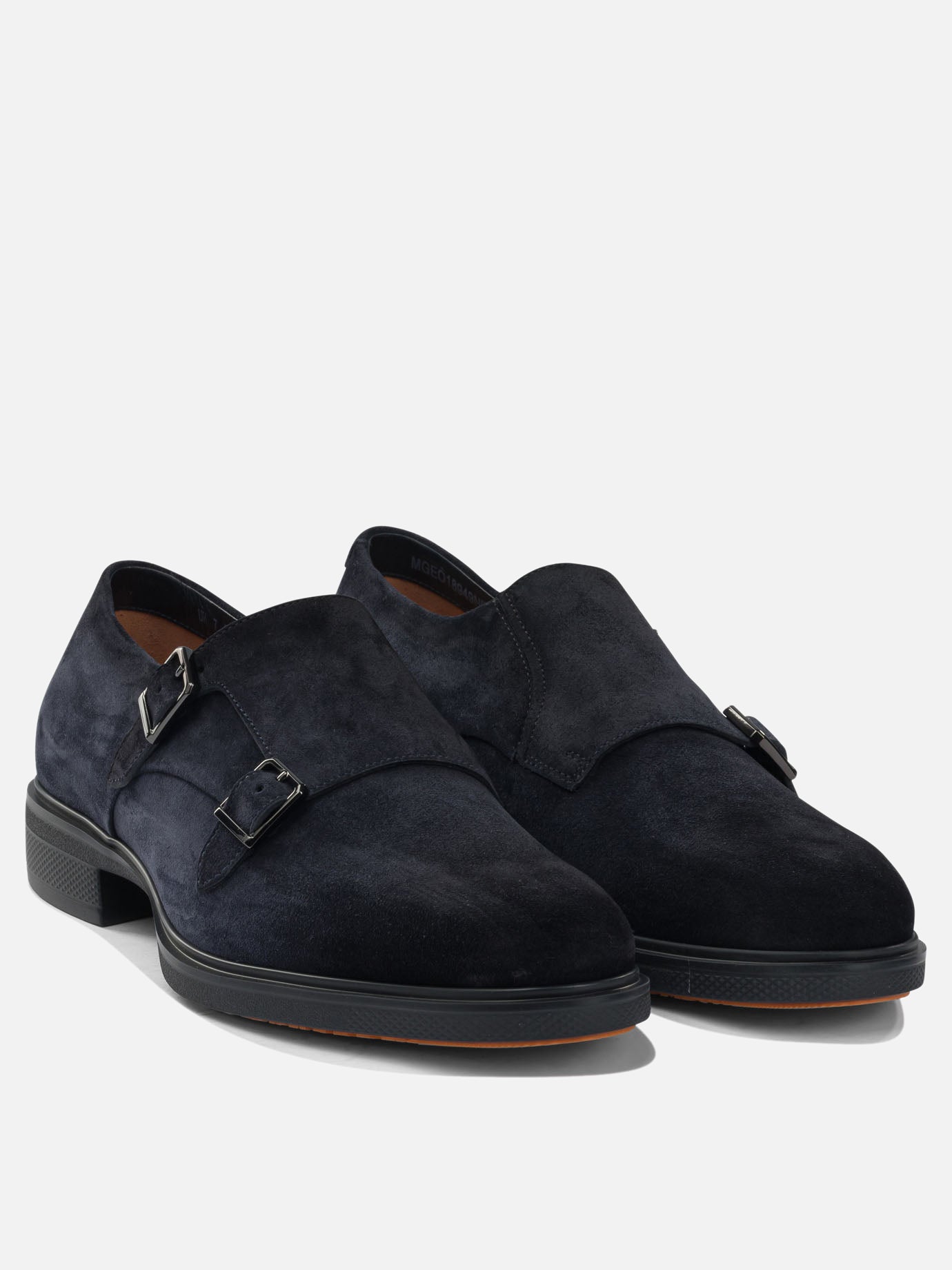 Loafers 100% suede - 100% rubber  Blue - Santoni Men | PDP | VIETTI Online Store | thumbnail_2