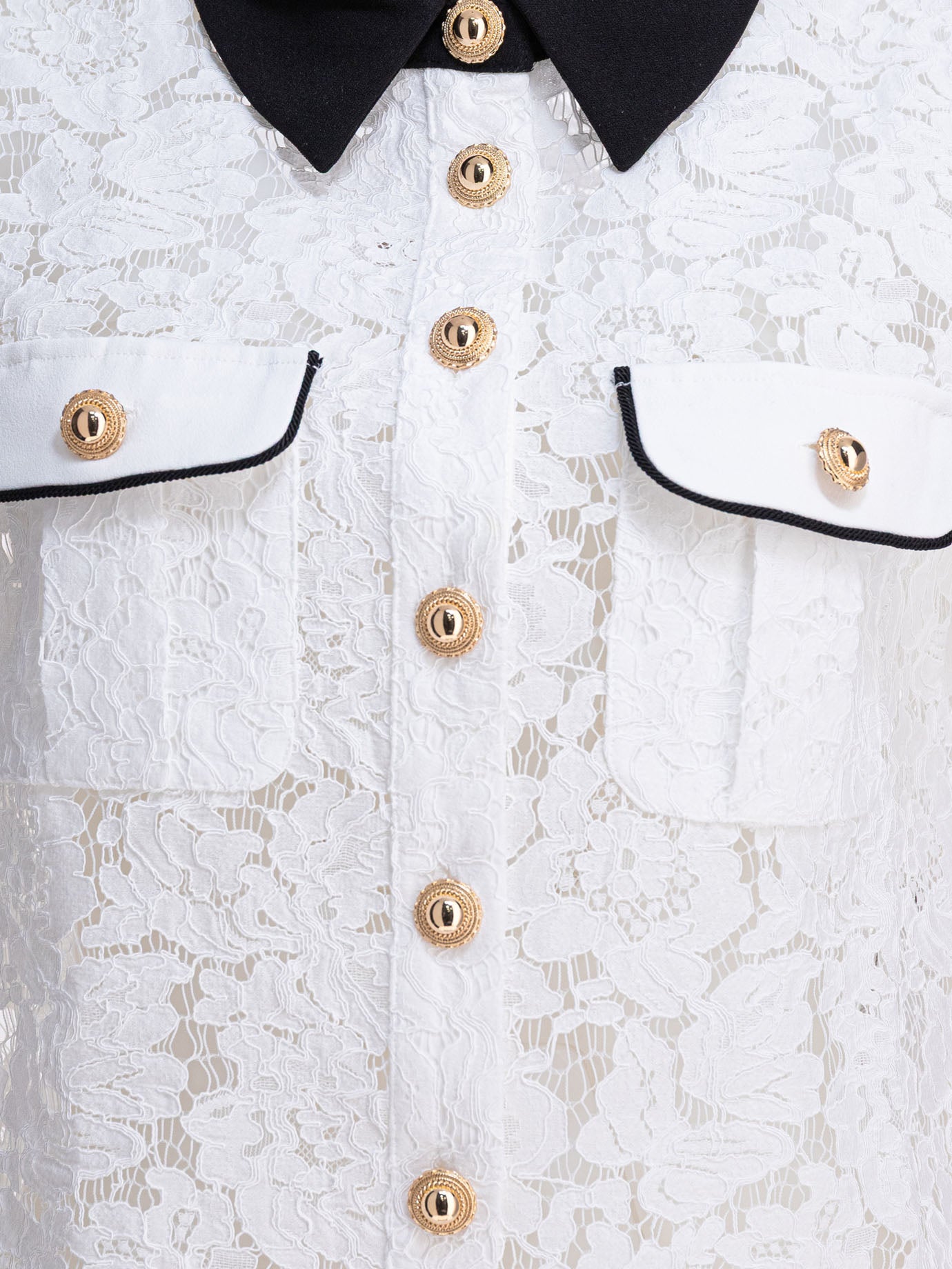 Casual shirts Solid colour  White - Self-portrait Women | PDP | VIETTI Online Store | Zoom-Modal_3
