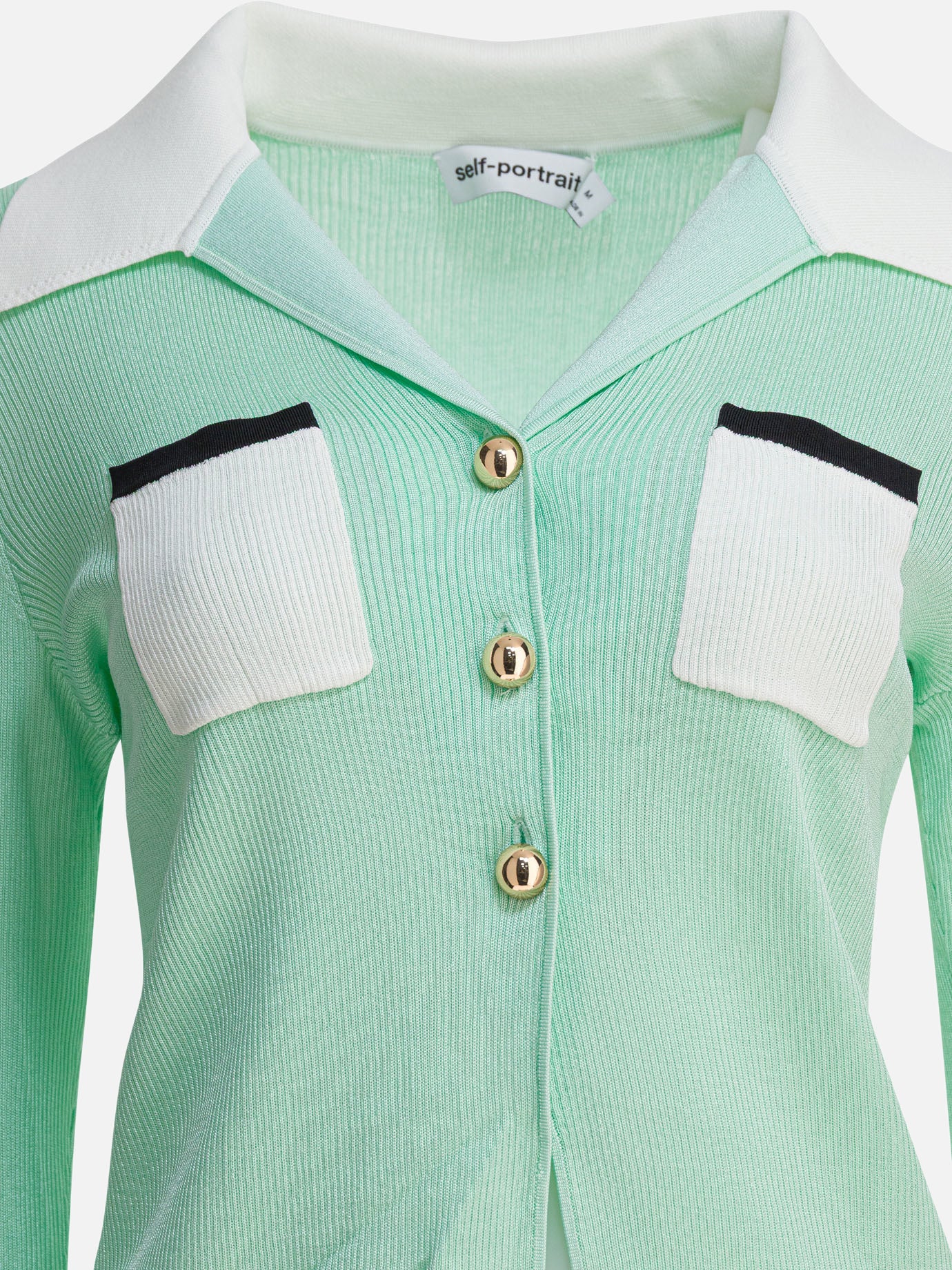 Casual tops Solid colour  Green - Self-portrait Women | PDP | VIETTI Online Store | Zoom-Modal_3

