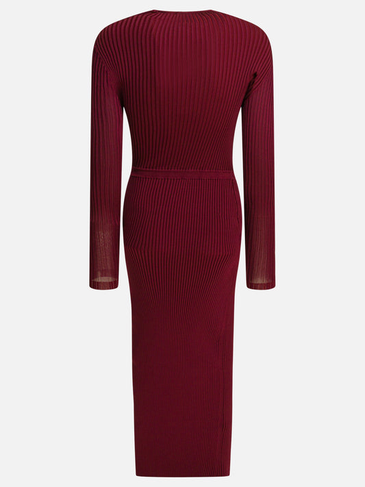 Midi dresses Solid colour  Bordeaux - Self-portrait Women | PLP | VIETTI Online Store | 2

