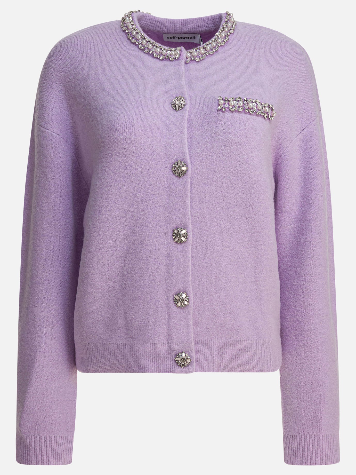 Cardigans Solid colour  Purple - Self-portrait Women | PDP | VIETTI Online Store | Zoom-Modal
