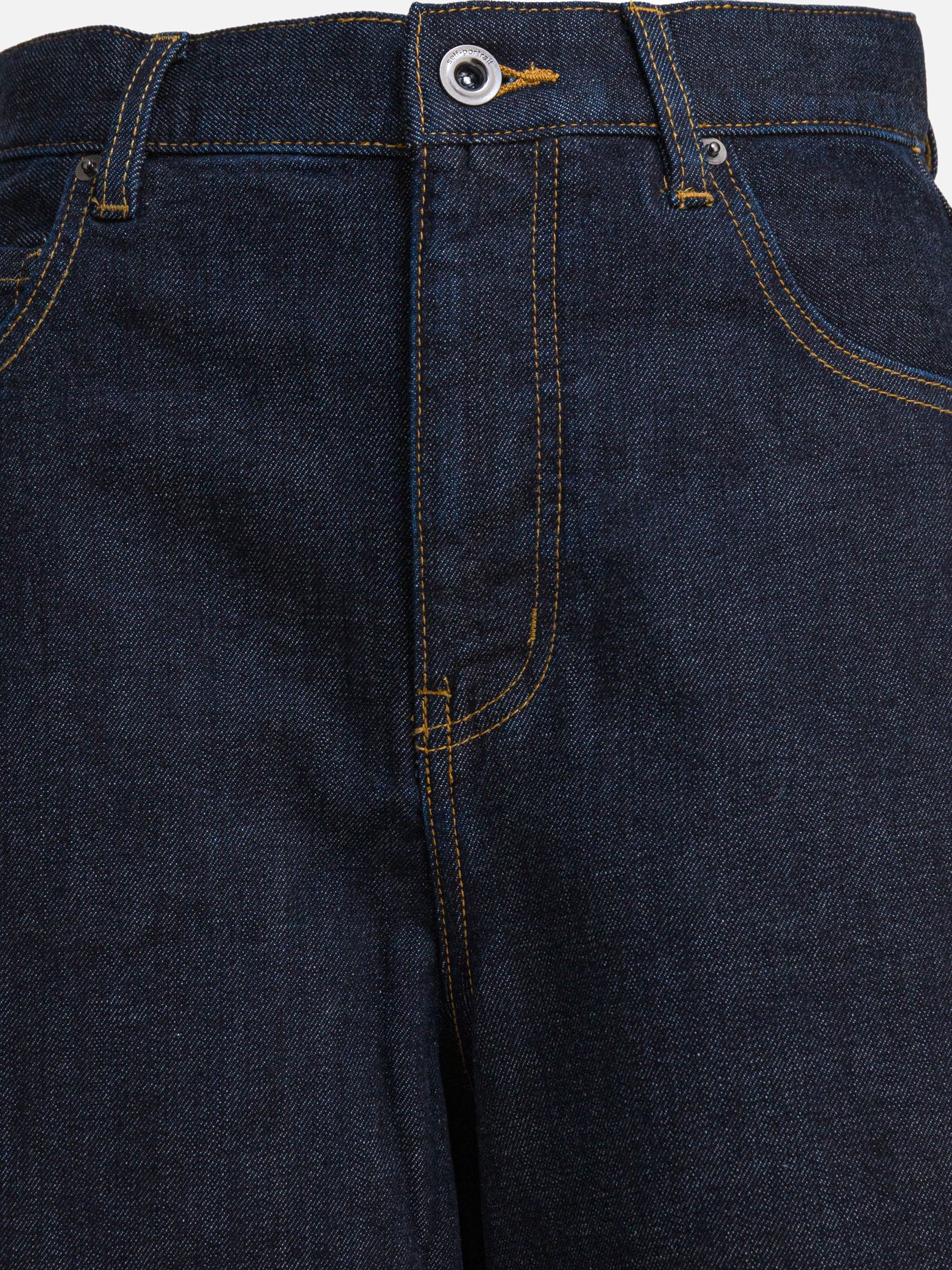 Wide-leg jeans Solid colour  Blue - Self-portrait Women | PDP | VIETTI Online Store | thumbnail_3