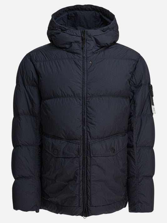Down jackets Logo  Blue - Stone Island Men | PLP | VIETTI Online Store 
