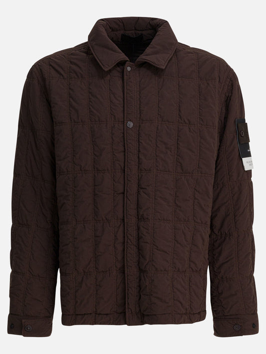 Short coats Logo  Brown - Stone Island Men | PDP | VIETTI Online Store 
