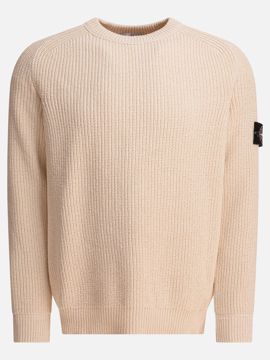 Crewneck sweaters Logo  Beige - Stone Island Men | PLP | VIETTI Online Store 
