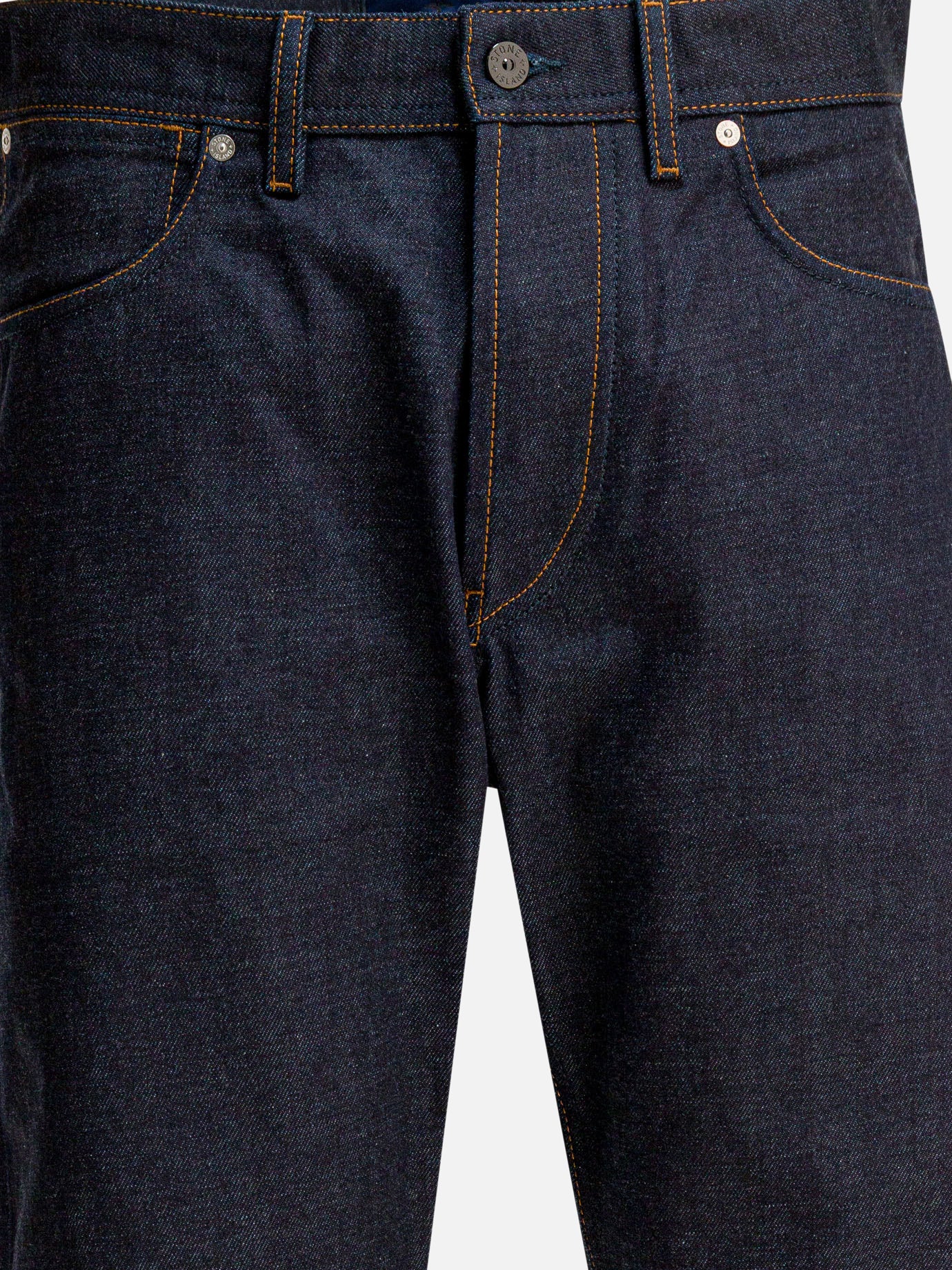 Straight-leg jeans Solid colour  Blue - Stone Island Men | PDP | VIETTI Online Store | thumbnail_3