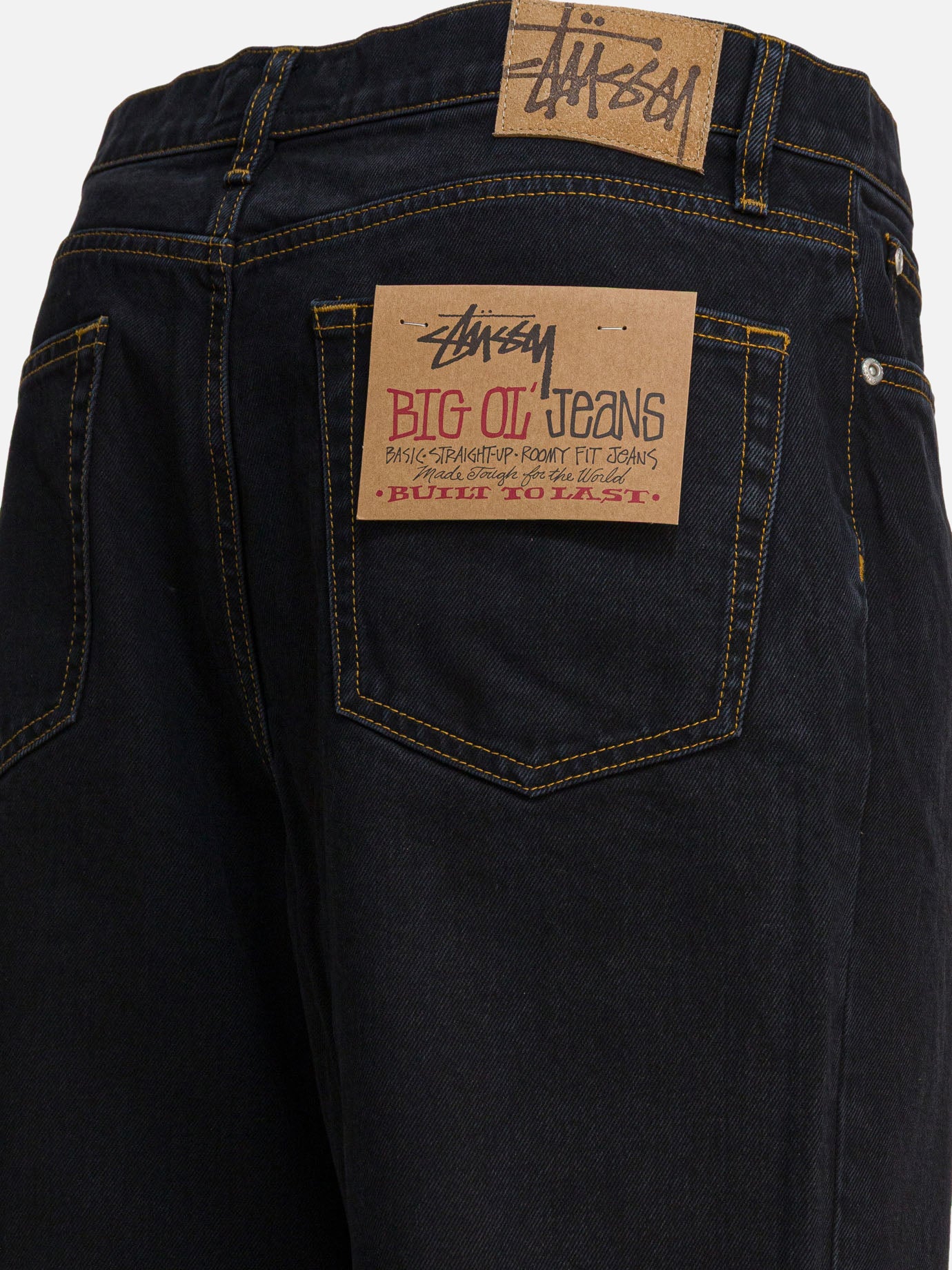Straight-leg jeans Solid colour  Black - Stüssy Men | PDP | VIETTI Online Store | Zoom-Modal_4
