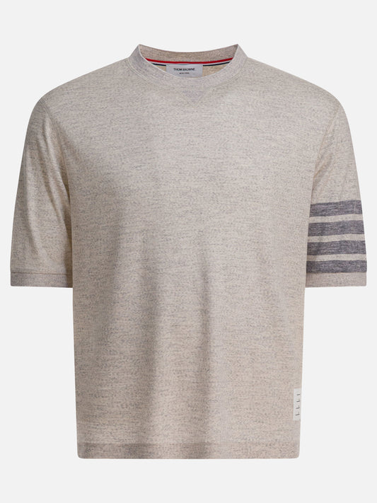 Crewneck t-shirts Solid colour  Grey - Thom Browne Men | PLP | VIETTI Online Store 

