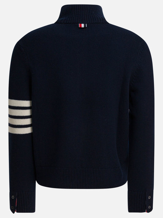 Zipped sweaters Solid colour  Blue - Thom Browne Men | PLP | VIETTI Online Store | 2
